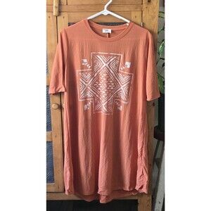 Gameday GAL By Texas True Threads Extra Long Tshirt/dress Orange